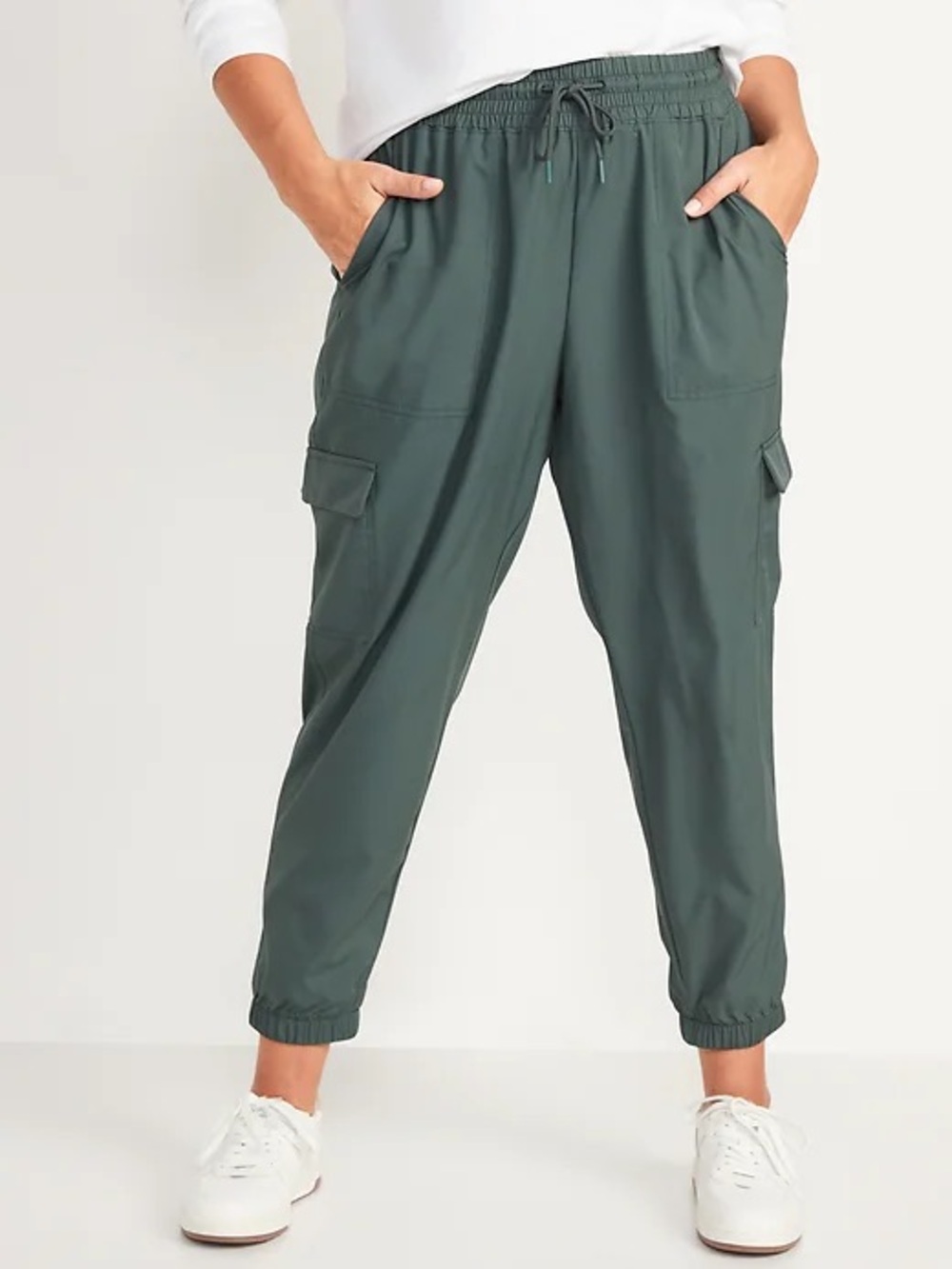 NWT Old Navy Mid-Rise Stretchtech Cargo Pants, Size XXL (20), Terrestrial Green